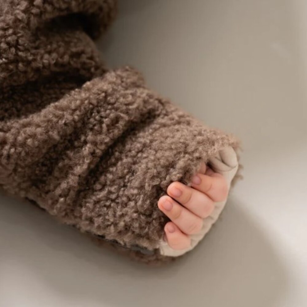 Leny onesie teddy Dark brown Leny onesie teddy Dark brown