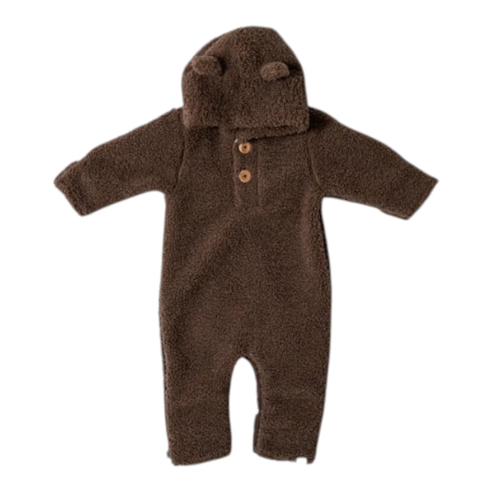 Leny onesie teddy Dark brown Leny onesie teddy Dark brown