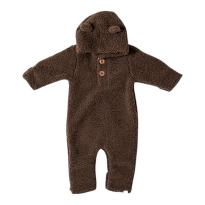 Leny onesie teddy Dark brown Leny onesie teddy Dark brown