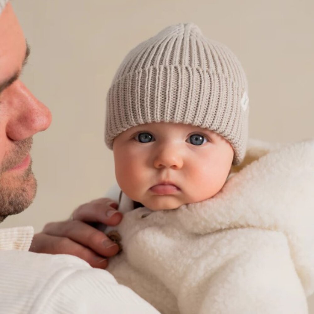Babyjasje met zijritsen - Easy Zip - Novy Jacket Wool cotton Off white Babyjasje met zijritsen - Easy Zip - Novy Jacket Wool cotton Off white