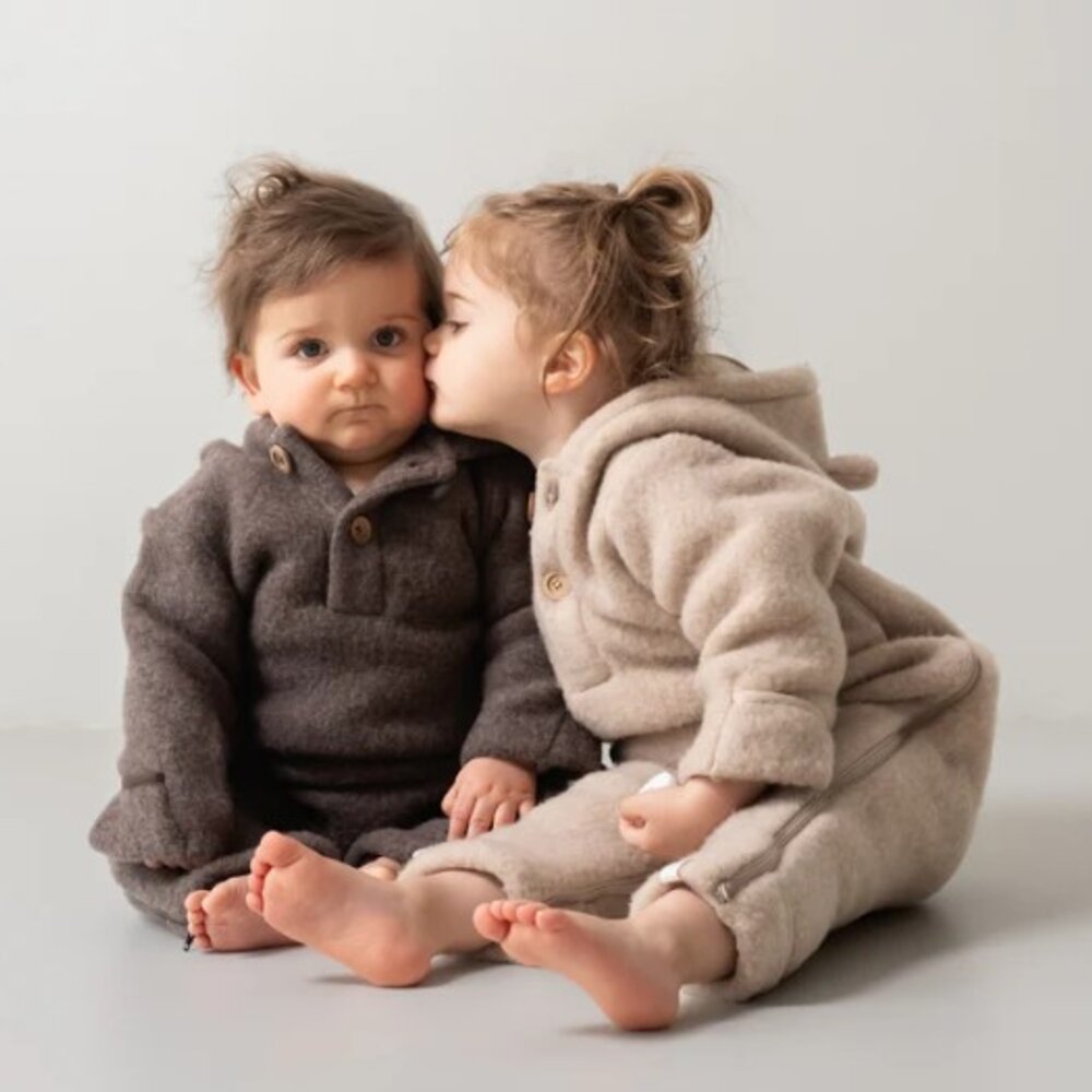 Leny onesie wool Beige Leny onesie wool Beige