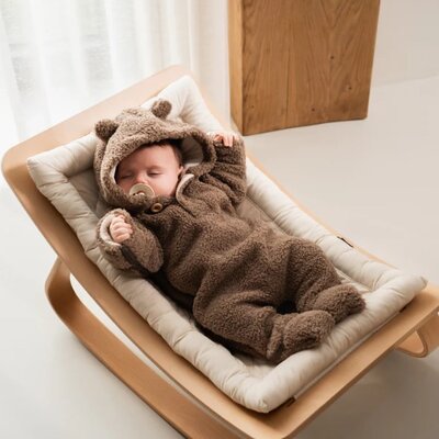 Leny onesie teddy Dark brown Leny onesie teddy Dark brown