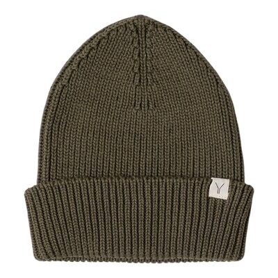 Beanie Knitted Olive green
