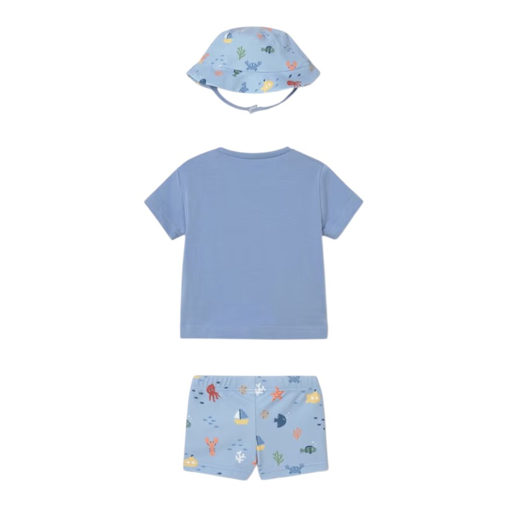 Bathsuit set with hat boat Bathsuit set with hat boat