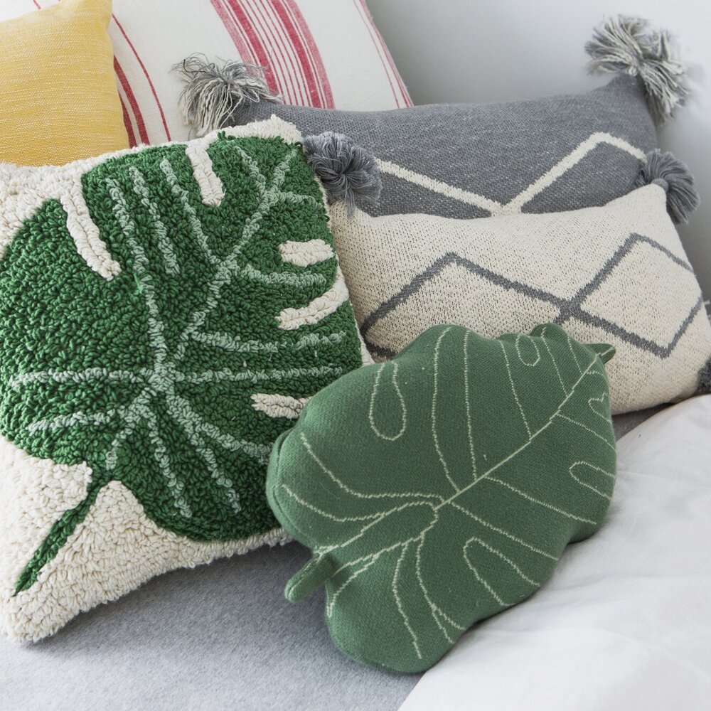 Kussen Monstera 38 x 38 cm - Kussen Monstera 38 x 38 cm -