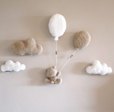 Muurdecoratie Teddy bouclé small Muurdecoratie Teddy bouclé small
