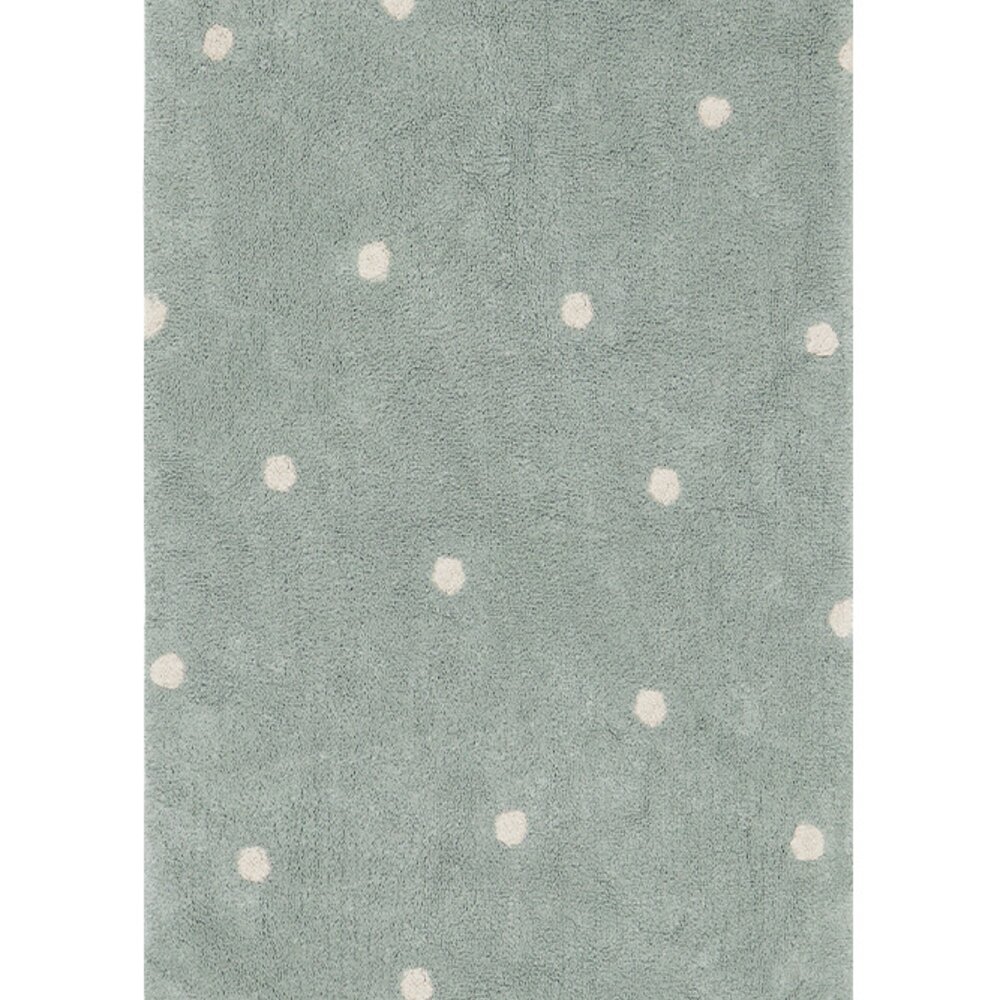 Wasbaar tapijt Mini Dot  Blue Sage - 100 x 150 cm