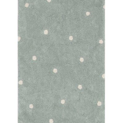 Wasbaar tapijt Mini Dot  Blue Sage - 100 x 150 cm