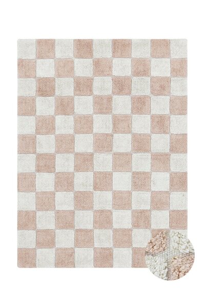 Wasbaar tapijt Kitchen Tiles Rose - 90 x 130 cm Pink