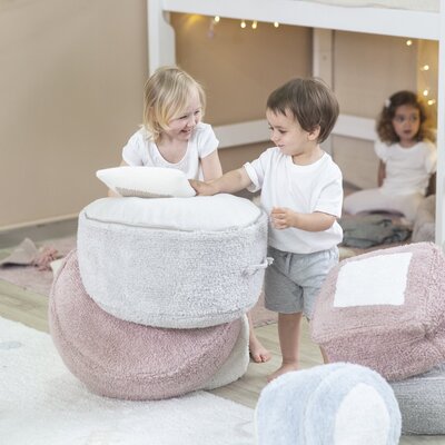 Poef Chill Pearl Grey - 20 x Ø 50 cm Grey Poef Chill Pearl Grey - 20 x Ø 50 cm Grey
