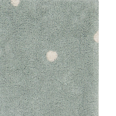 Wasbaar tapijt Mini Dot  Blue Sage - 100 x 150 cm