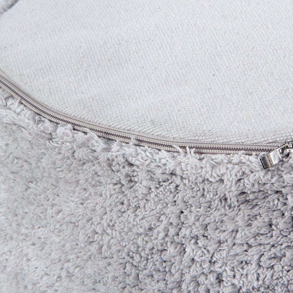 Poef Chill Pearl Grey - 20 x Ø 50 cm Grey Poef Chill Pearl Grey - 20 x Ø 50 cm Grey