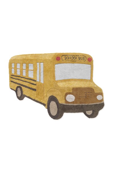 Wasbaar tapijt School Bus 130 x 90 cm Yellow
