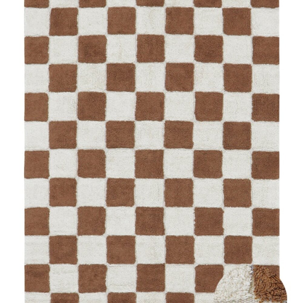 Wasbaar tapijt Kitchen Tiles Toffee - 90 x 130 cm Brown Wasbaar tapijt Kitchen Tiles Toffee - 90 x 130 cm Brown
