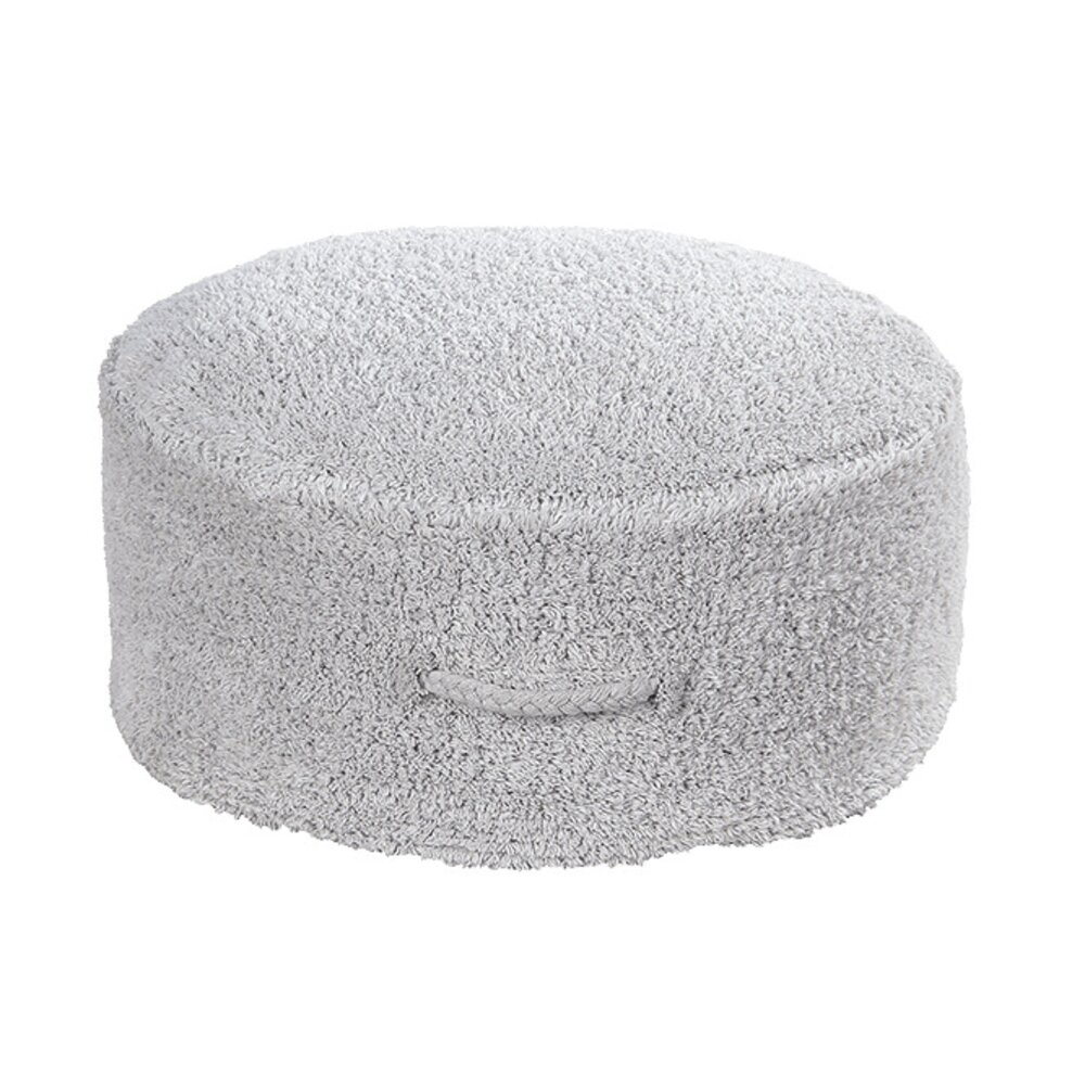 Poef Chill Pearl Grey - 20 x Ø 50 cm Grey Poef Chill Pearl Grey - 20 x Ø 50 cm Grey