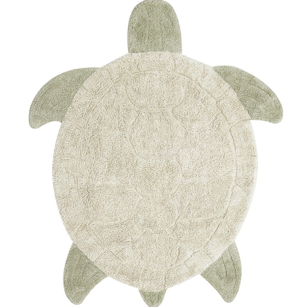 Wasbaar tapijt Sea Turtle - 110 x 130 cm Green Wasbaar tapijt Sea Turtle - 110 x 130 cm Green