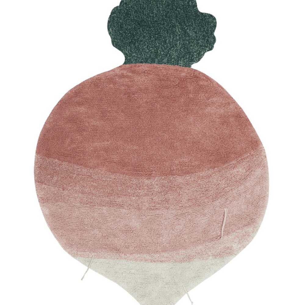 Wasbaar tapijt Ramona the Radish - 100 x 150 cm Pink