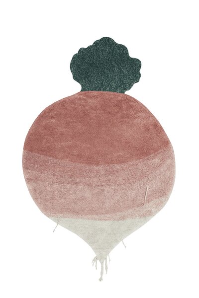 Wasbaar tapijt Ramona the Radish - 100 x 150 cm Pink