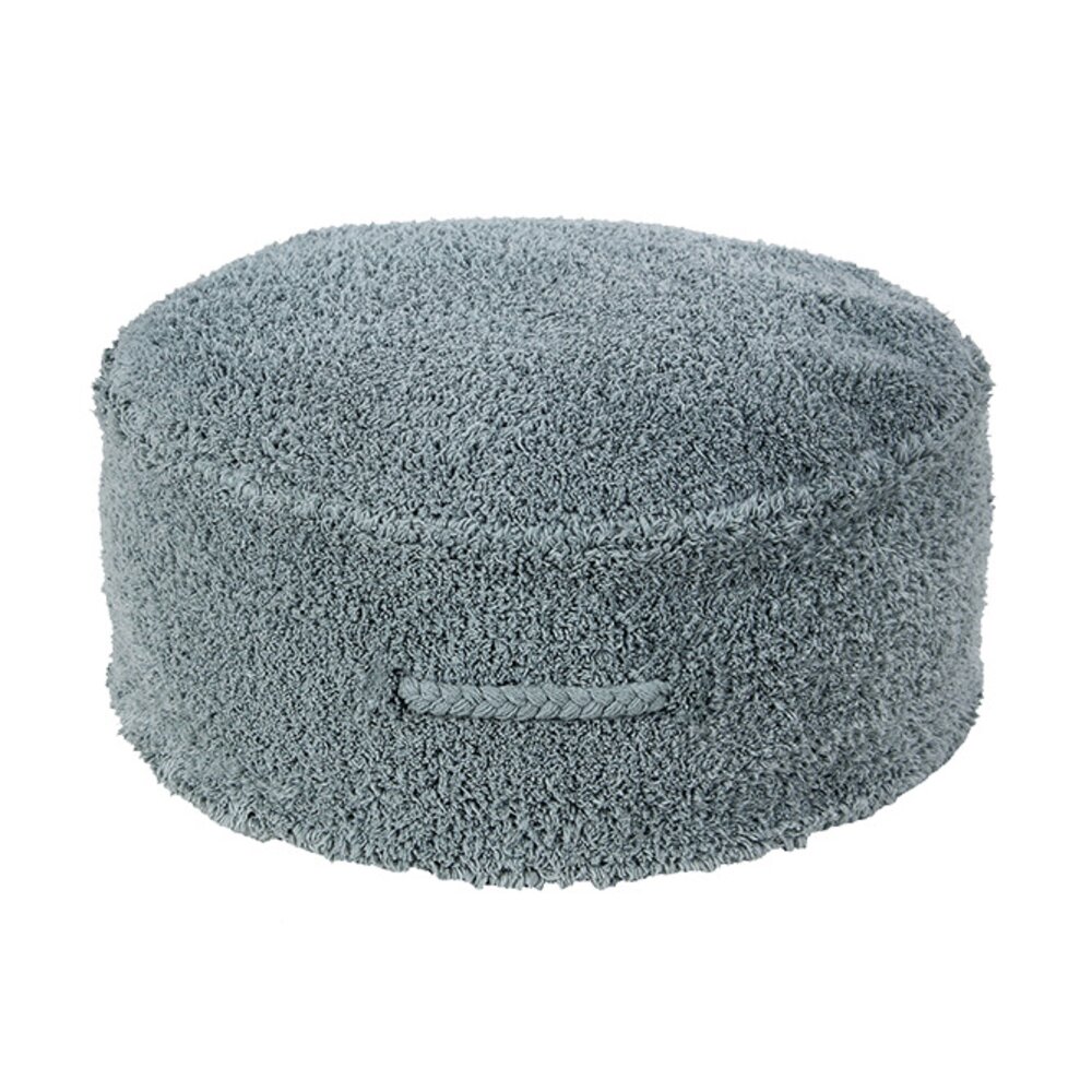 Poef Chill Vintage Blue - 20 x Ø 50 cm Blue Poef Chill Vintage Blue - 20 x Ø 50 cm Blue