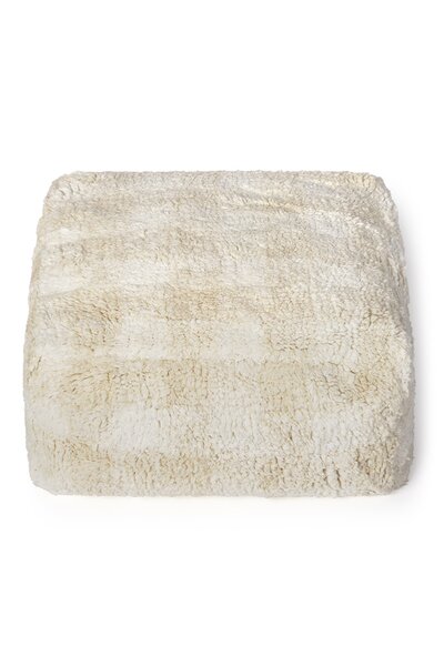 Poef Vichy Ivory 40 x 40 x H20 cm Natural 