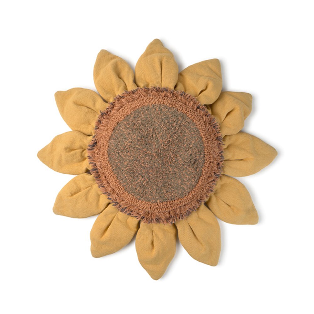 Vloer Kussen Sunflower 90 x 90 cm Honey, Brown Vloer Kussen Sunflower 90 x 90 cm Honey, Brown