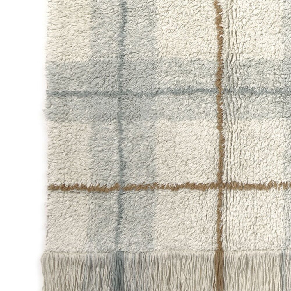 Wasbaar tapijt Tartan 90 x 120 cm Blue Sage Wasbaar tapijt Tartan 90 x 120 cm Blue Sage