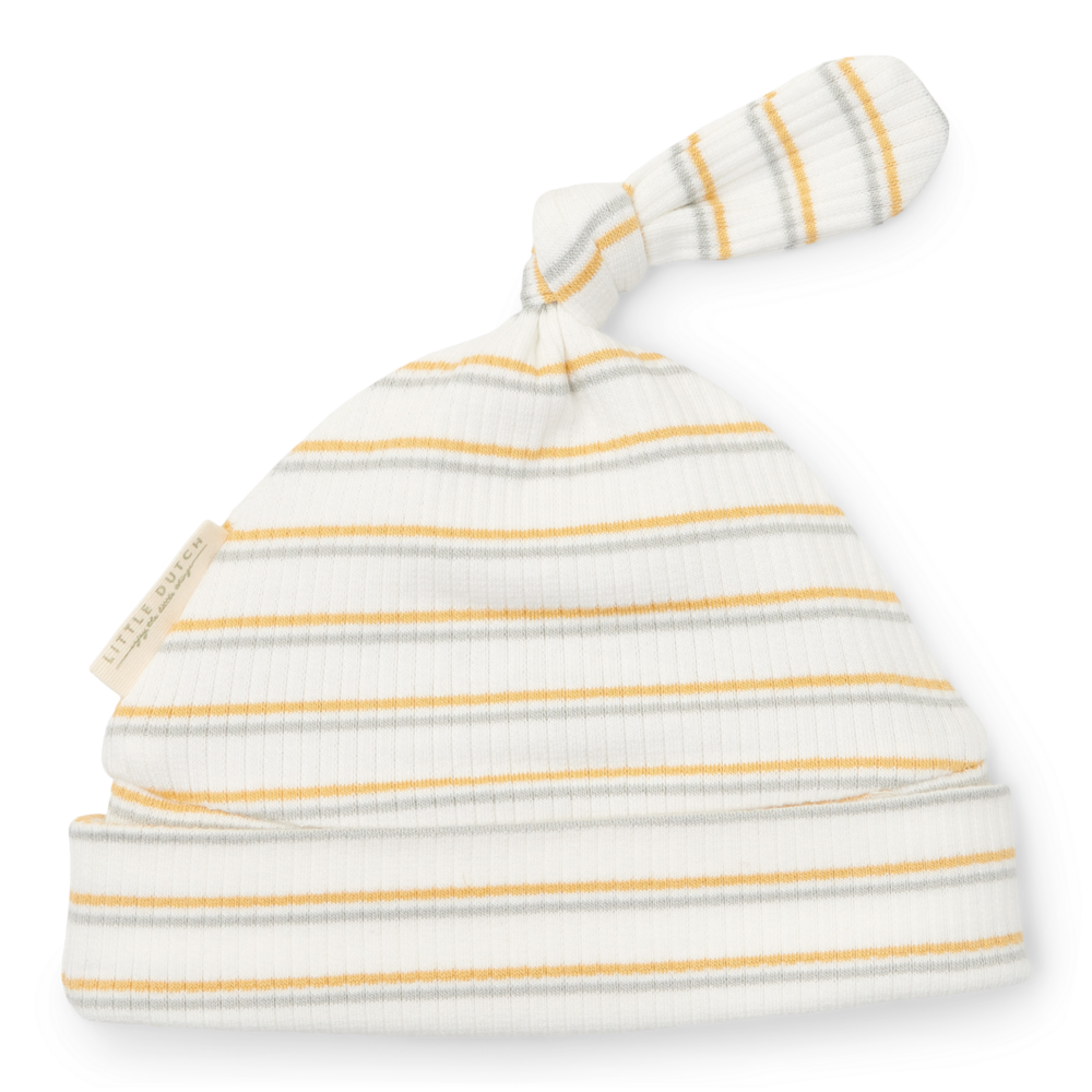 Mutsje met knoop Multi streep Little Farm Mutsje met knoop Multi streep Little Farm