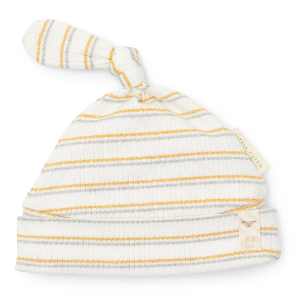 Mutsje met knoop Multi streep Little Farm Mutsje met knoop Multi streep Little Farm