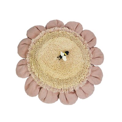 Vloer Kussen Pink Daisy Ø 70 cm Vloer Kussen Pink Daisy Ø 70 cm