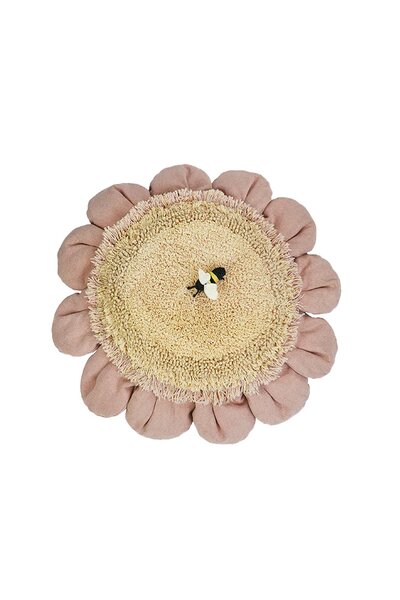 Vloer Kussen Pink Daisy Ø 70 cm