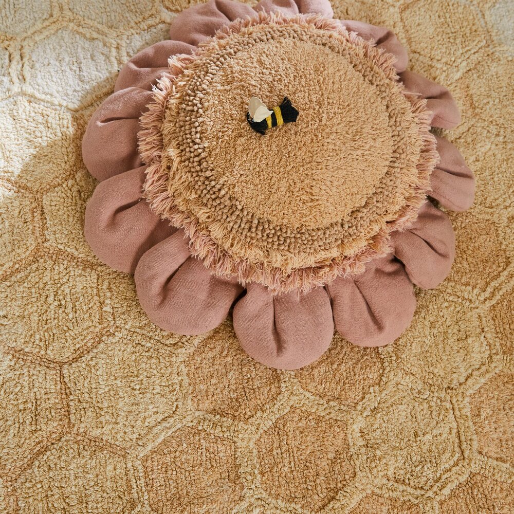 Vloer Kussen Pink Daisy Ø 70 cm Vloer Kussen Pink Daisy Ø 70 cm