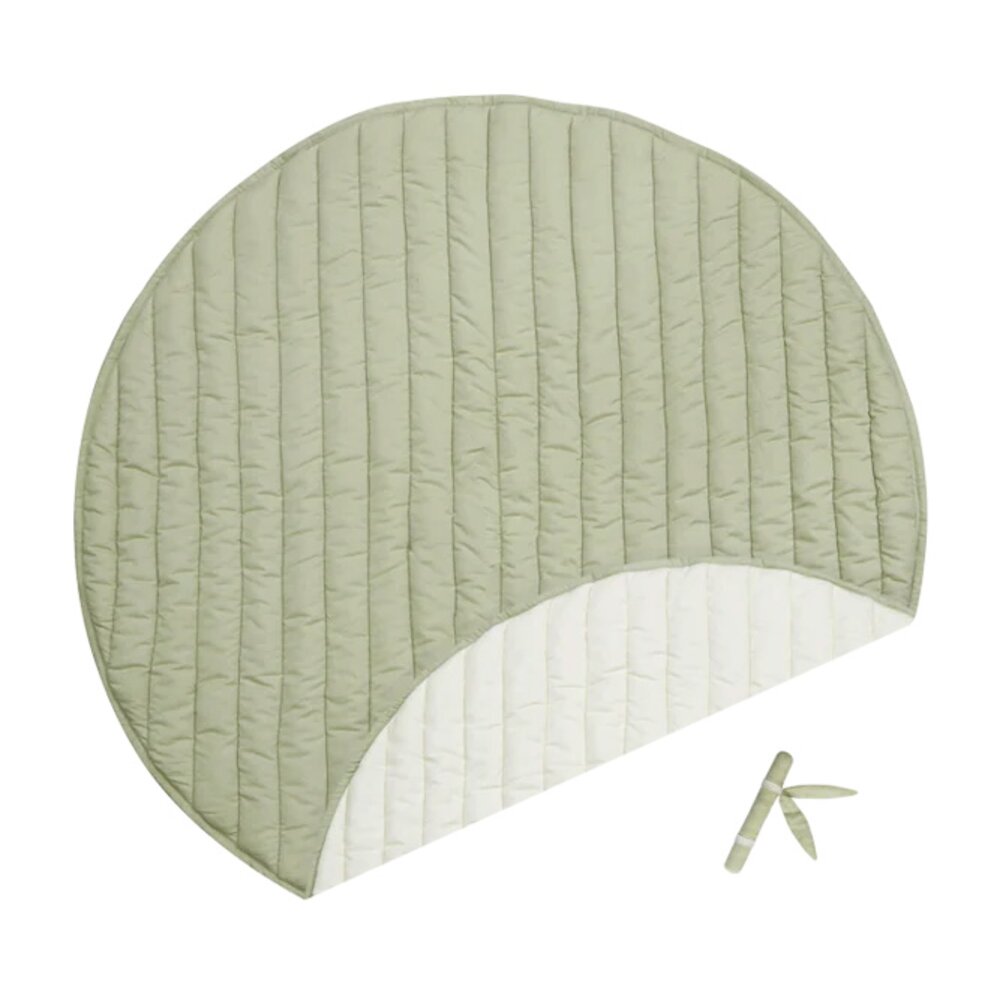 Speelmat Bamboo Leaf Ø 100 cm Green Speelmat Bamboo Leaf Ø 100 cm Green