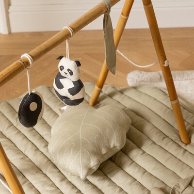 Speelmat Bamboo Leaf Ø 100 cm Green Speelmat Bamboo Leaf Ø 100 cm Green