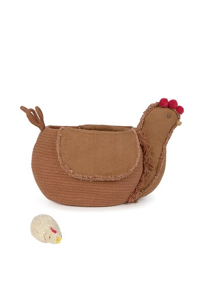 Mand Chicken Toffee 48 x 32 x 29 cm Toffee