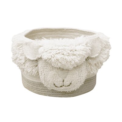 Mand Neus Schaap 30 x 27 x 22 cm White, Natural Mand Neus Schaap 30 x 27 x 22 cm White, Natural