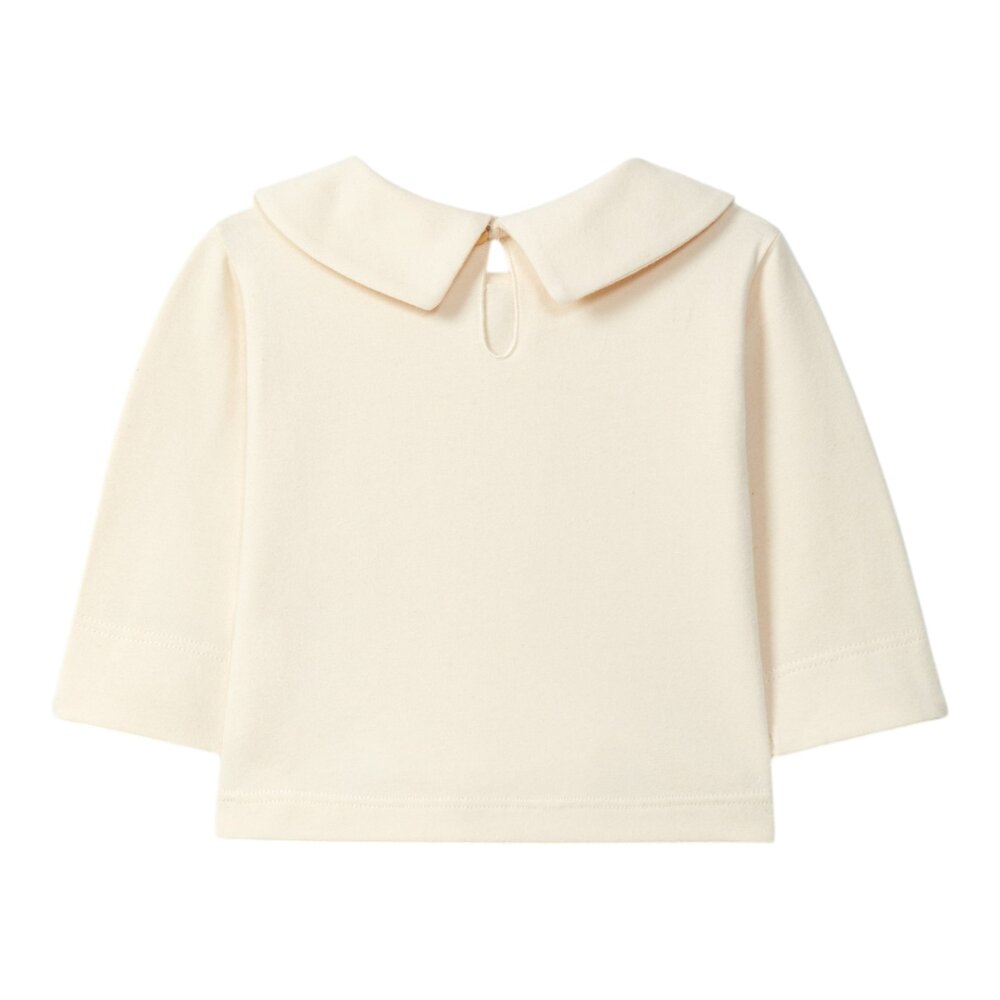T-shirt lange mouwen collar Almond