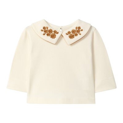 T-shirt lange mouwen collar Almond T-shirt lange mouwen collar Almond