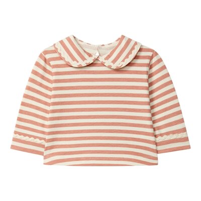T-shirt lange mouwen collar Dark Pink T-shirt lange mouwen collar Dark Pink