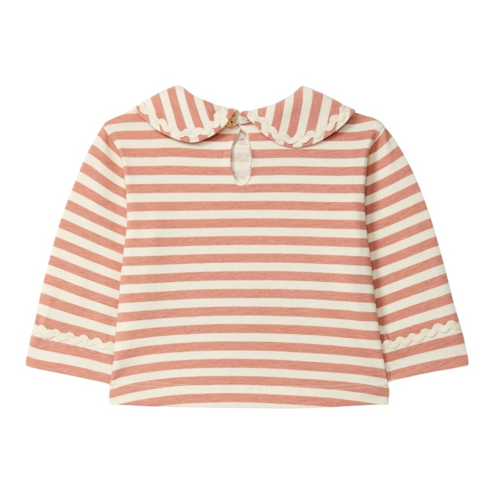 T-shirt lange mouwen collar Dark Pink