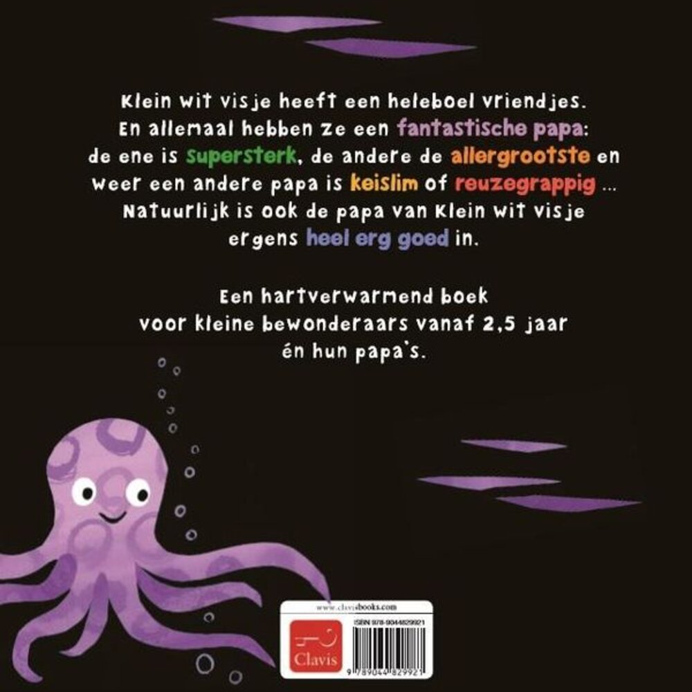 Klein wit visje en zijn papa