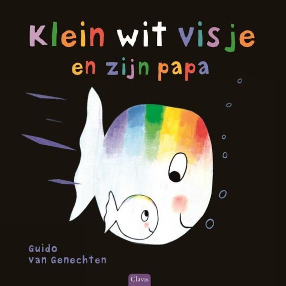Klein wit visje en zijn papa