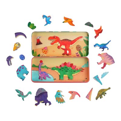 Magnetische travel Puzzeldoos Dino