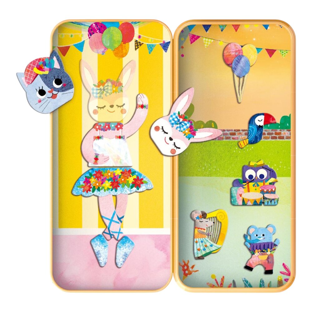 Magnetische travel Puzzeldoos Dieren