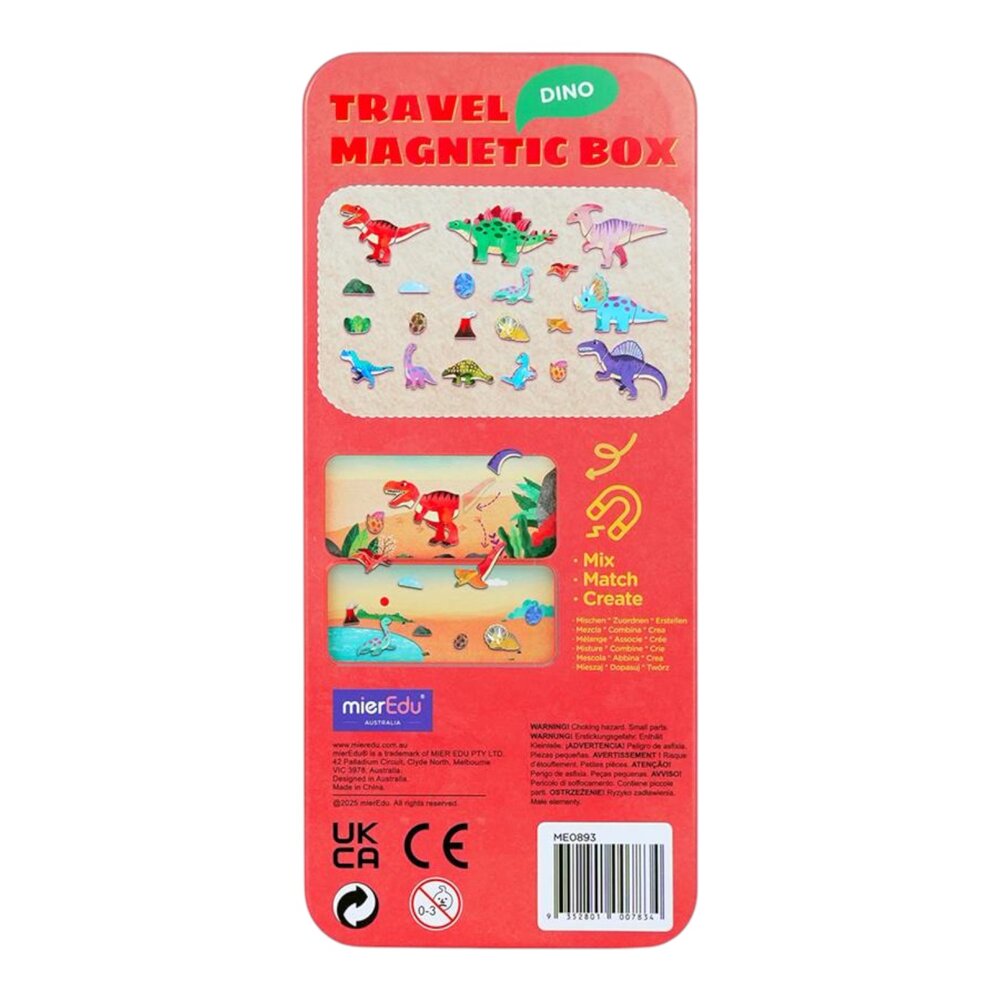 Magnetische travel Puzzeldoos Dino