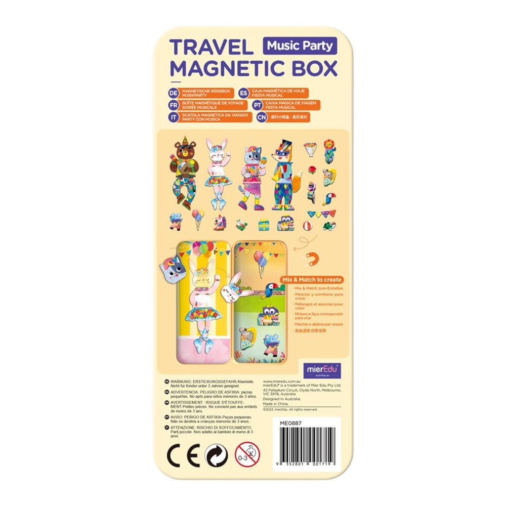 Magnetische travel Puzzeldoos Dieren