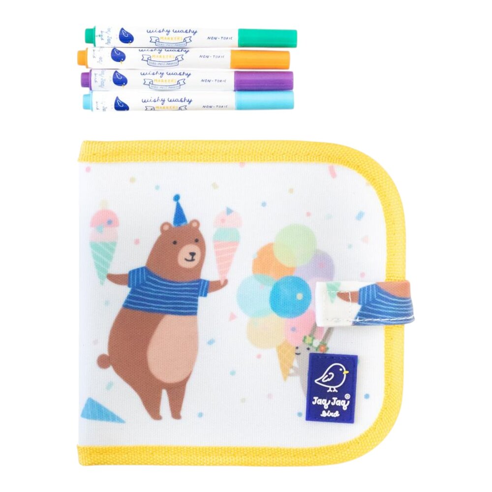 Doodle it & Go uitwisbaar boekje met wishy washy markers Beer