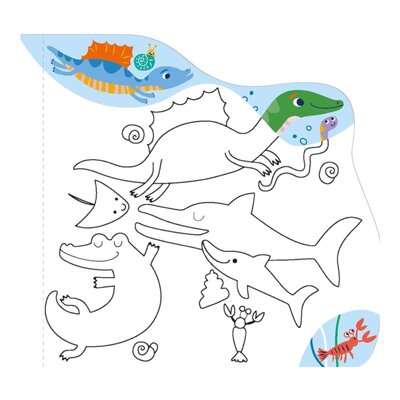 Waterschilderen Dino