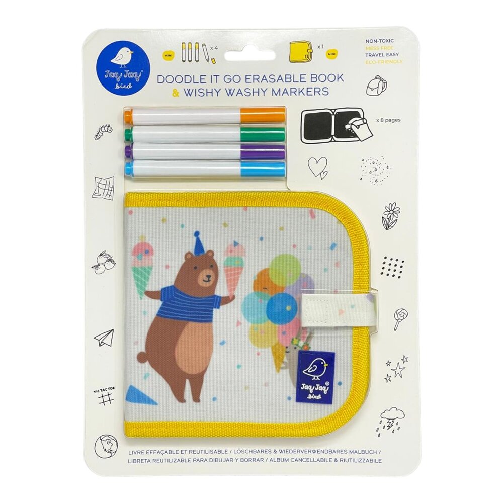 Doodle it & Go uitwisbaar boekje met wishy washy markers Beer