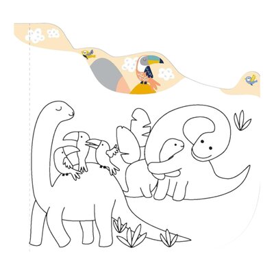 Waterschilderen Dino