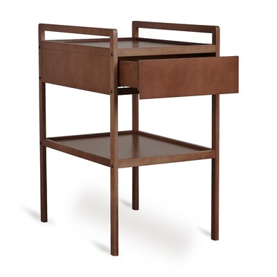 Luiertafel Mori met Lade Walnut